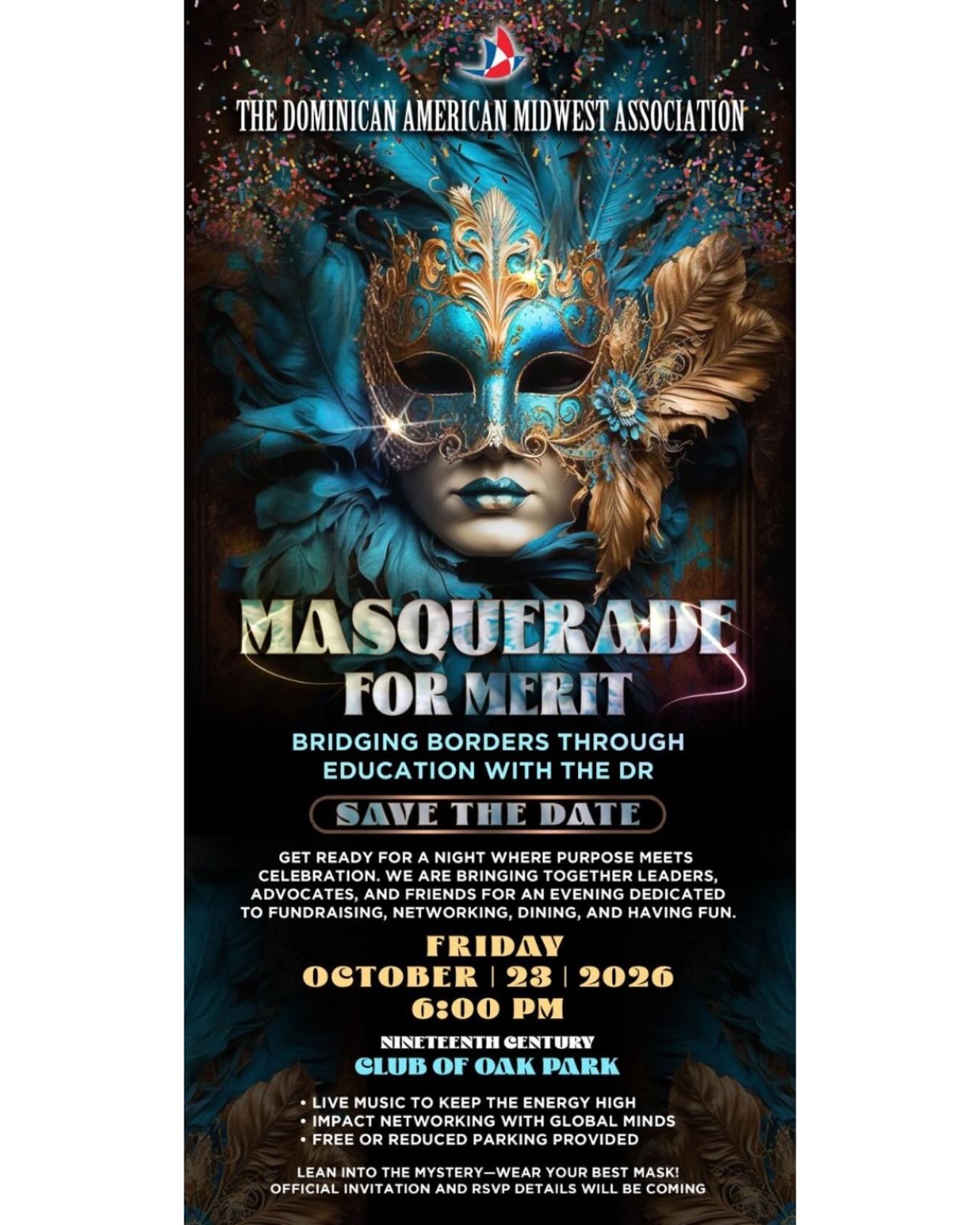 Invitación Mascarada por Mérito en Oak Park, IL