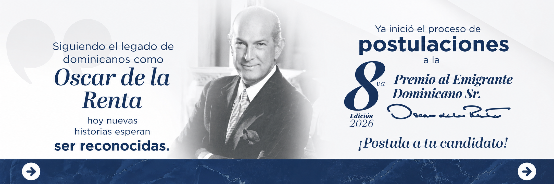 Oscar de la Renta banner