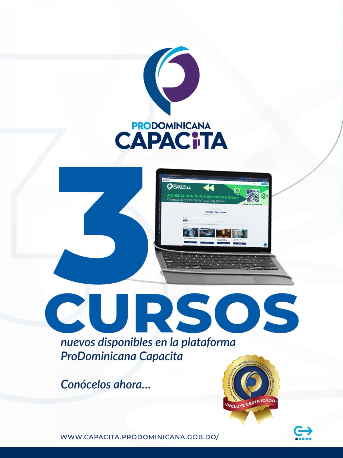 ProDominicana Capacita - 3 Cursos Nuevos Disponibles